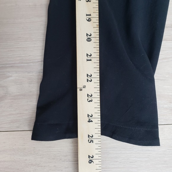 Express Jumpsuit Womens S Black Sleeveless Flare Leg Button Front Belted - Picture 9 of 9